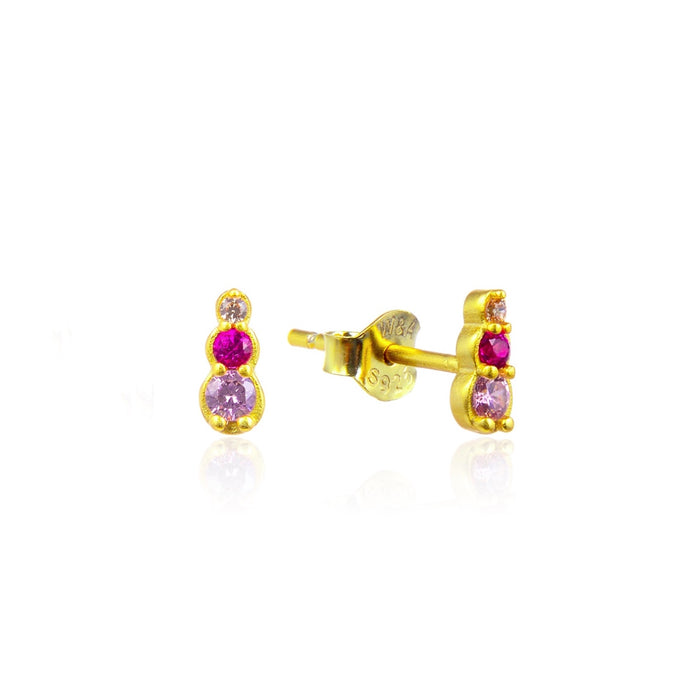 Oda earrings gold plated