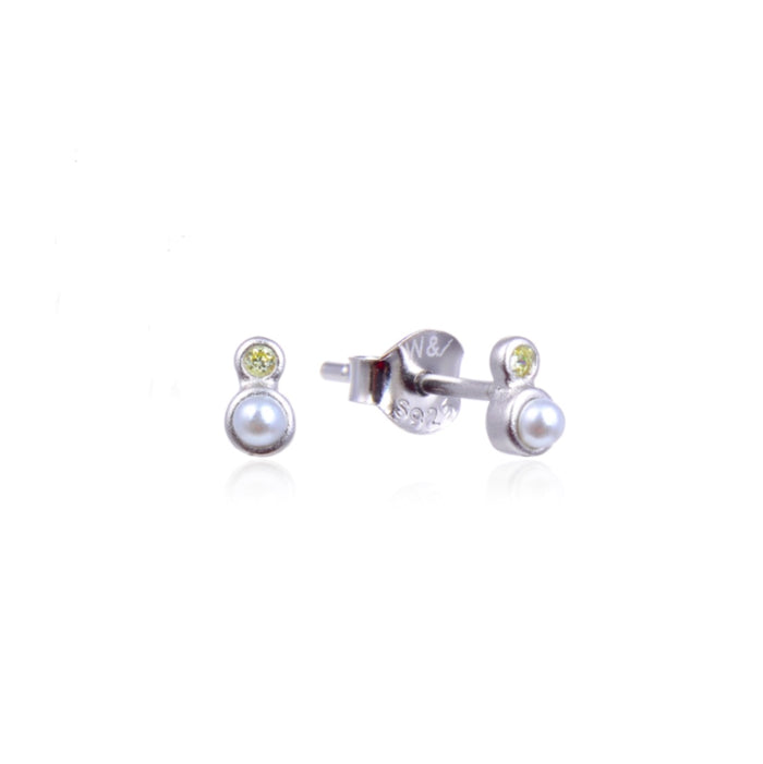 Edith stud earrings silver