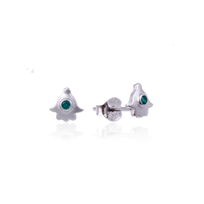 Fatima stud earrings silver