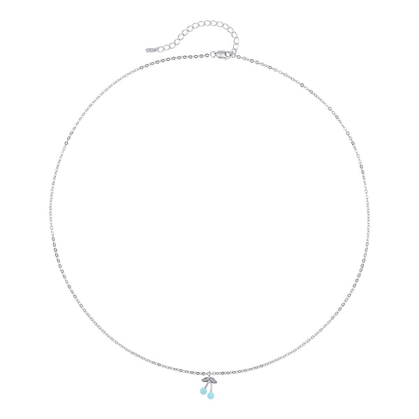 Cherry Light Blue Necklace