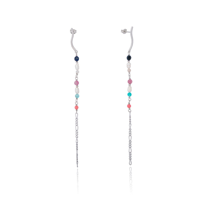 Saga earrings silver