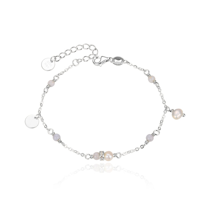 Silk bracelet silver