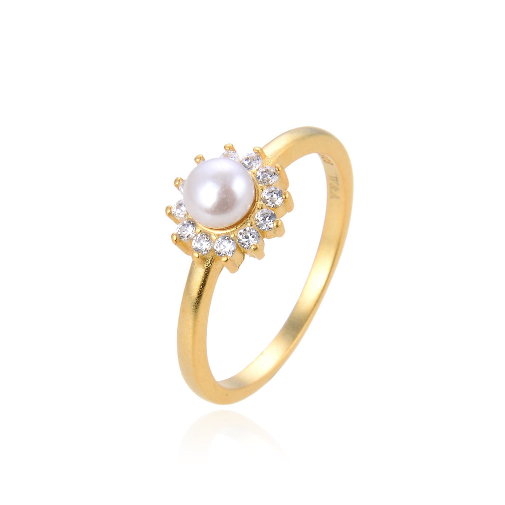 Pearl sun ring