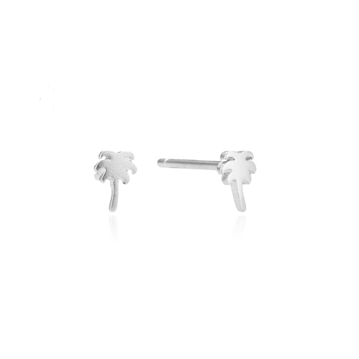 Palm stud øreringe sølv - Wioga